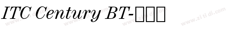 ITC Century BT字体转换